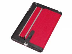 FUNDA PIEL CON BANDA ELÁSTICA PARA IPAD MINI ROJO