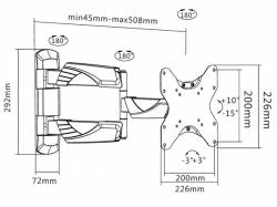 SOPORTE TV PARED PANTALLAS PLANAS 23 A 42 TELEVISION